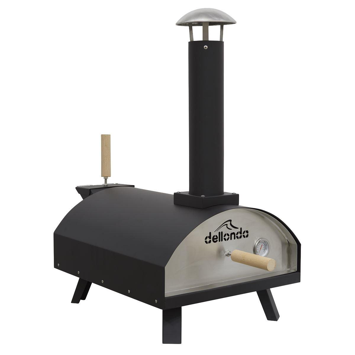 Dellonda Wood-Fired Pizza Oven 14" - Black