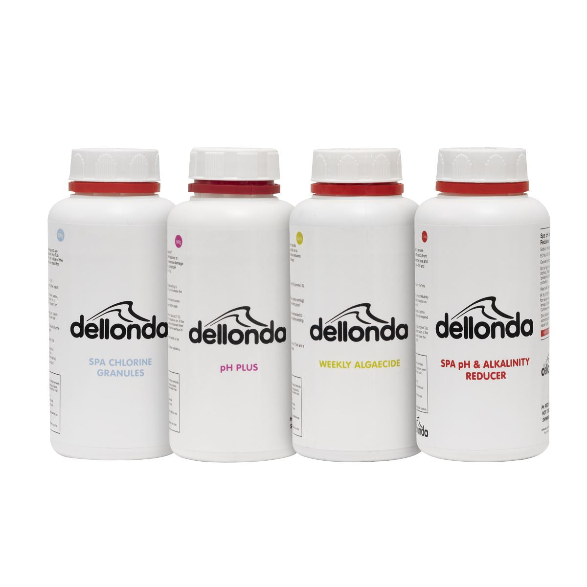 Dellonda Swimming Pool Starter Kit - Chlorine, pH Increaser, pH Reducer, Algaecide & Test Strips