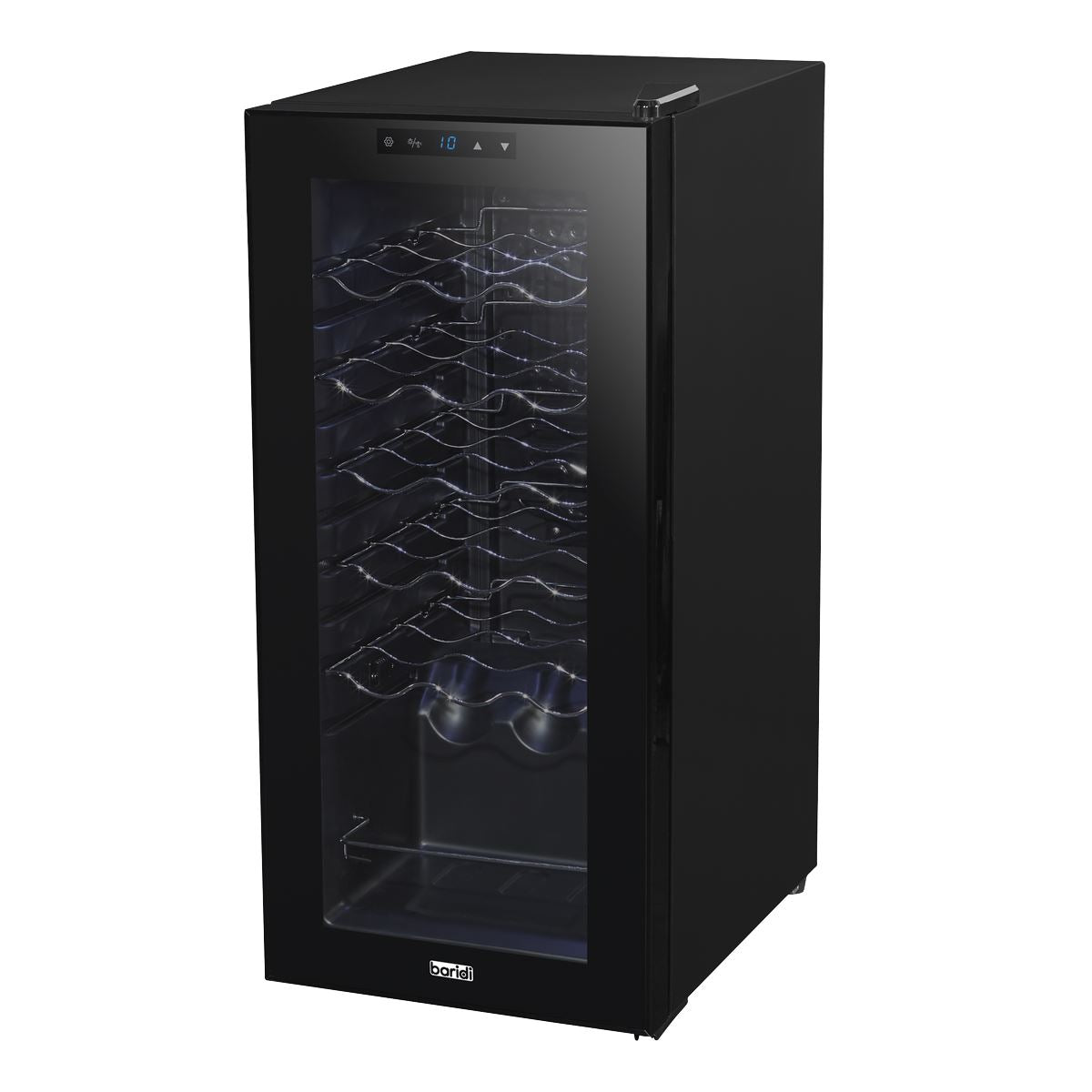 Baridi 18 Bottle Wine Fridge & Cooler - Black
