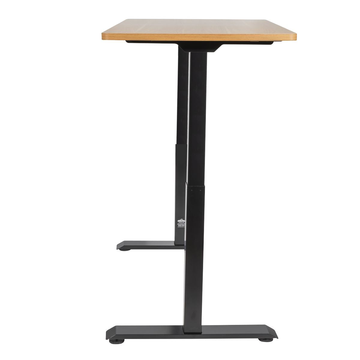Dellonda Oak Electric Height Adjustable Standing Desk, 1400 x 700mm Dual Motor 100kg