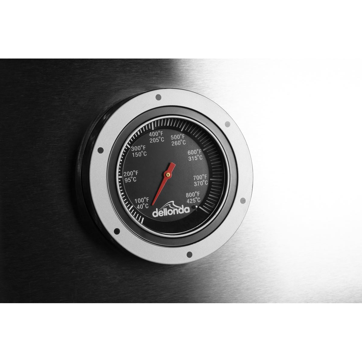 Dellonda 4+1 Burner Deluxe Gas BBQ Grill with Piezo Ignition & Thermometer - Stainless Steel