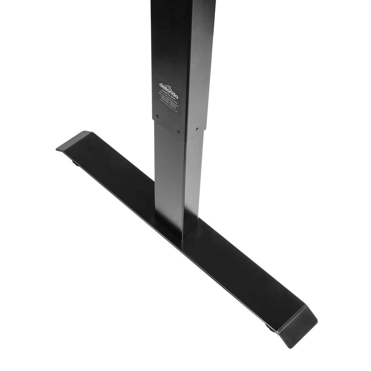 Dellonda Single Motor Ultra-Quiet Adjustable-Height Desk Frame with Digital Control Panel 70kg Capacity - Black