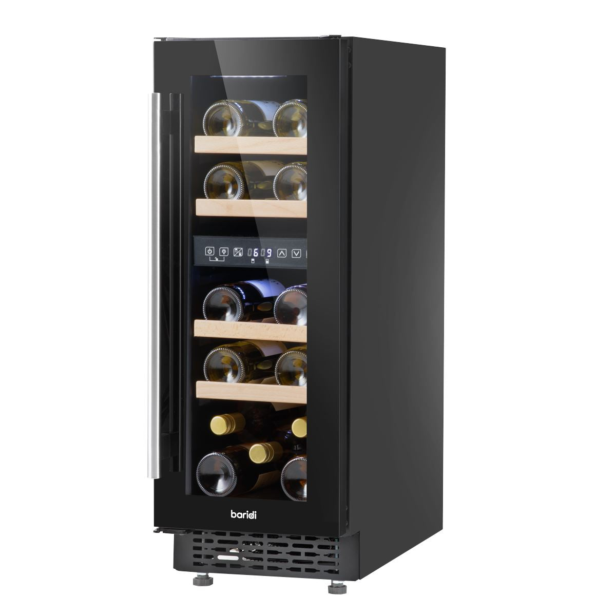 Baridi 17 Bottle Slim Wine Fridge & Cooler 30cm