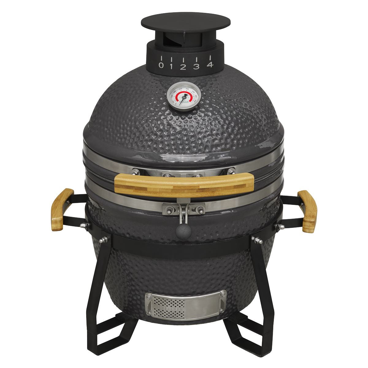 Dellonda Deluxe 16"(40cm) Ceramic Kamado Style BBQ