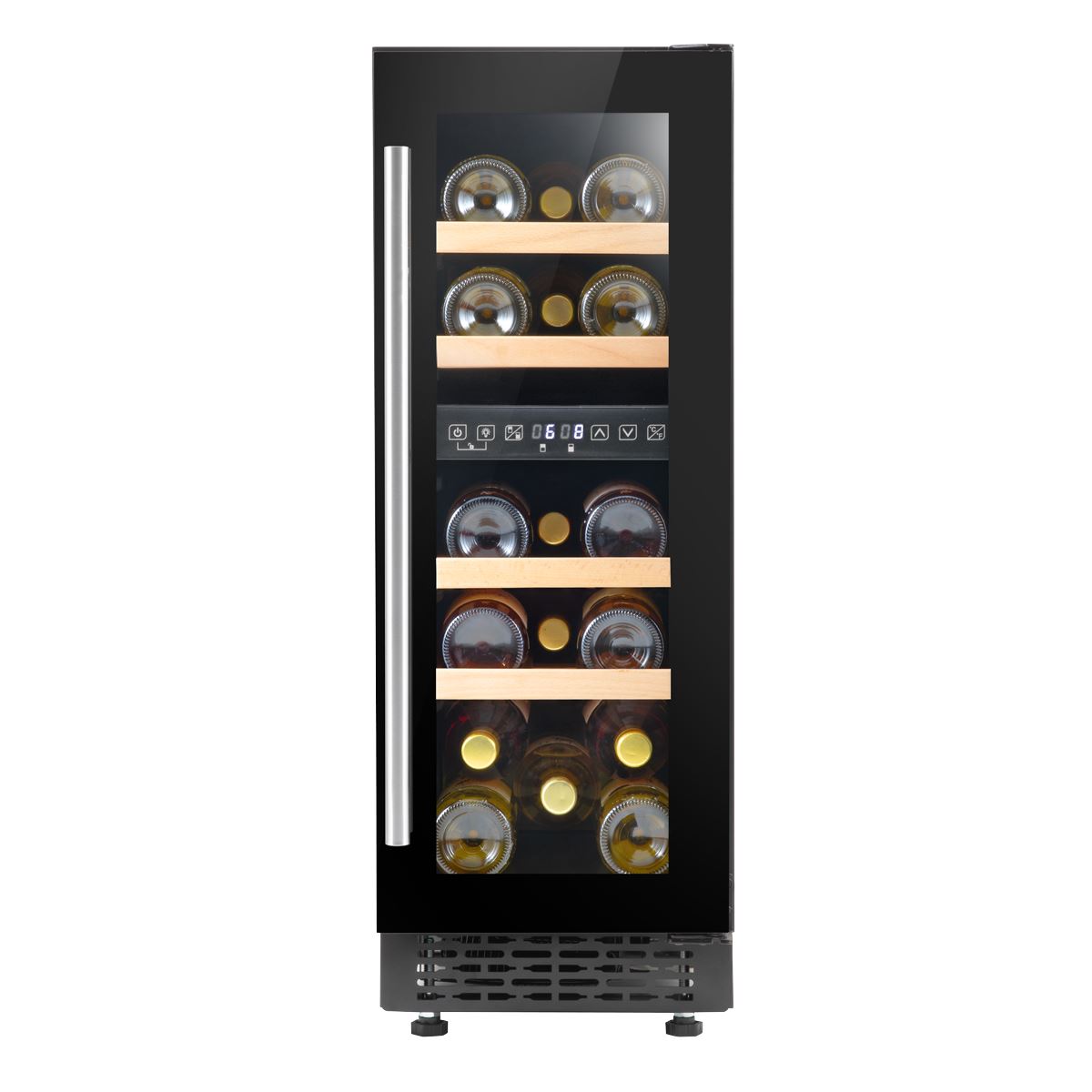 Baridi 17 Bottle Slim Wine Fridge & Cooler 30cm