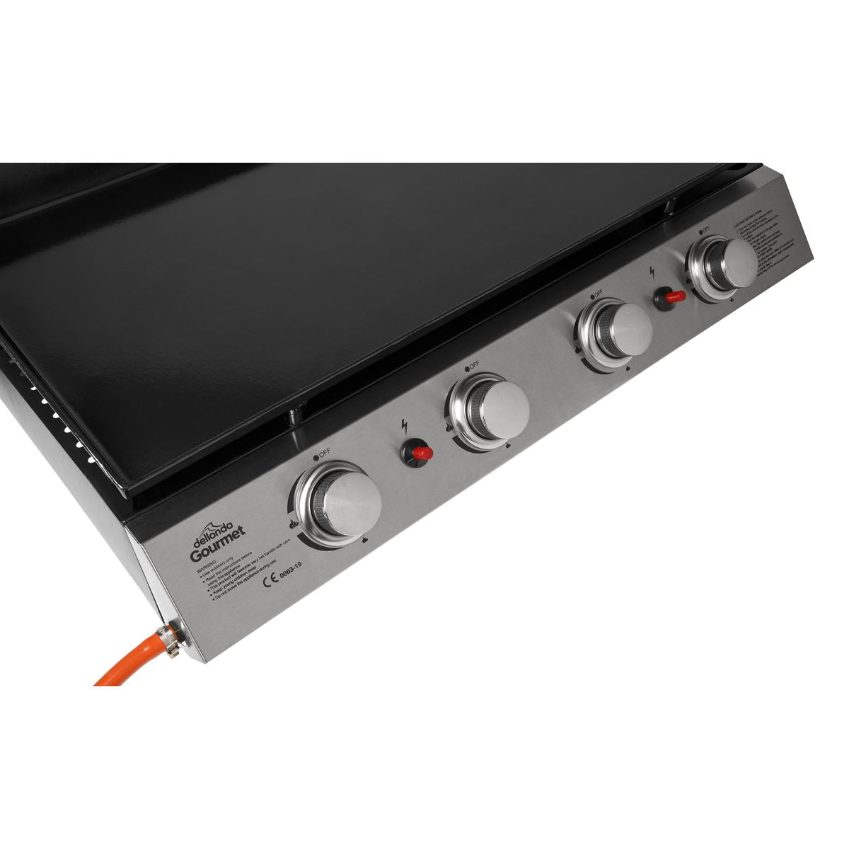 Dellonda 4 Burner Portable Gas Plancha