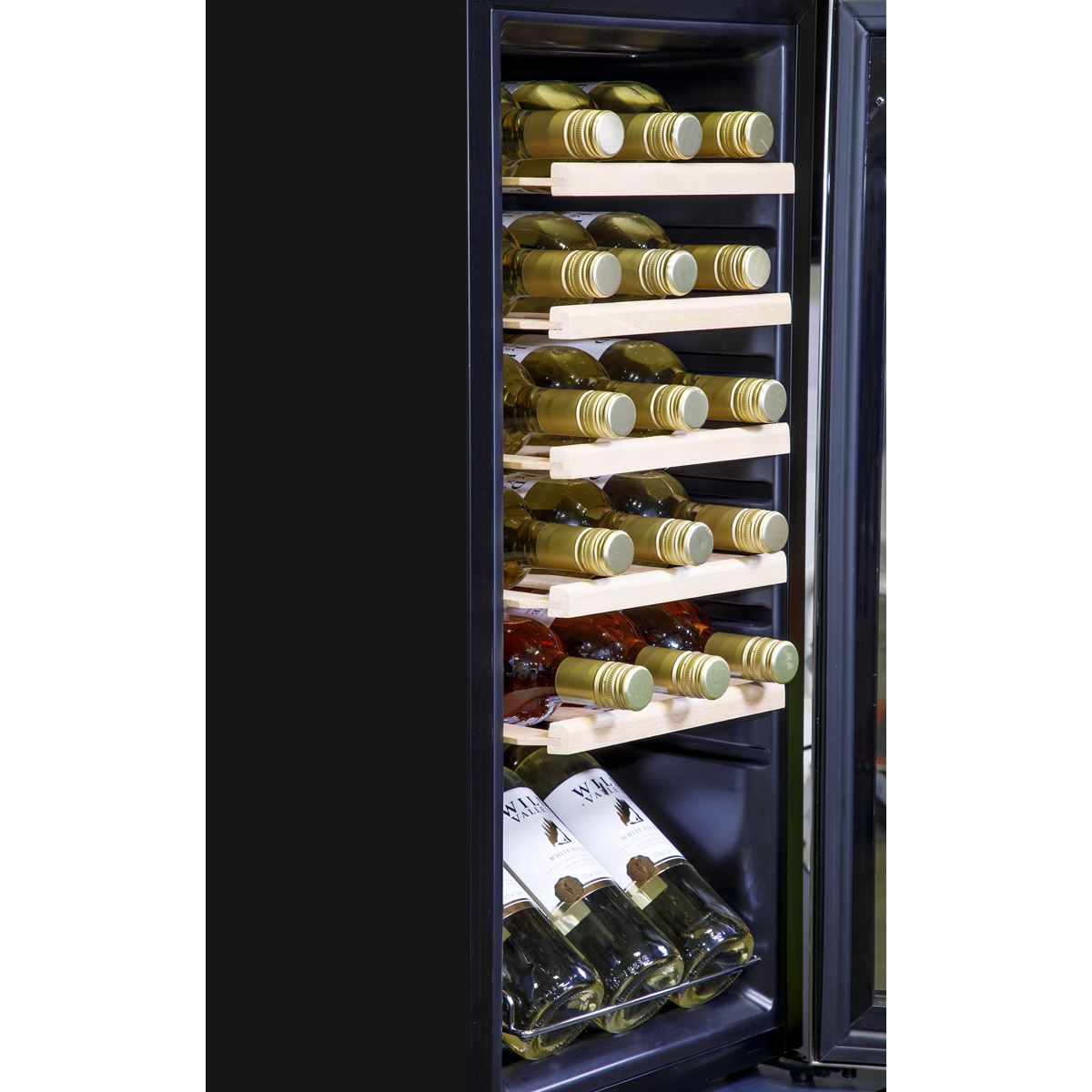 Baridi 18 Bottle Wine Fridge & Cooler - Stainless Steel