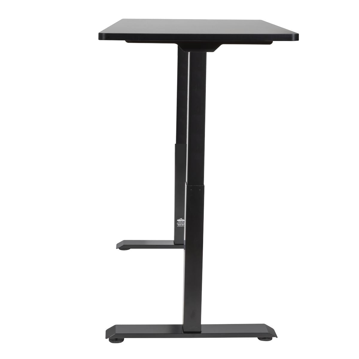 Dellonda Black Electric Height Adjustable Standing Desk, 1400 x 700mm Dual Motor 100kg