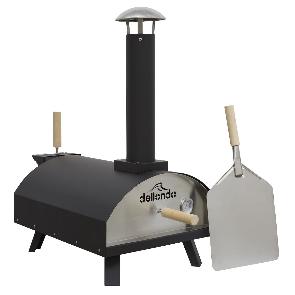 Dellonda Wood-Fired Pizza Oven 14" - Black
