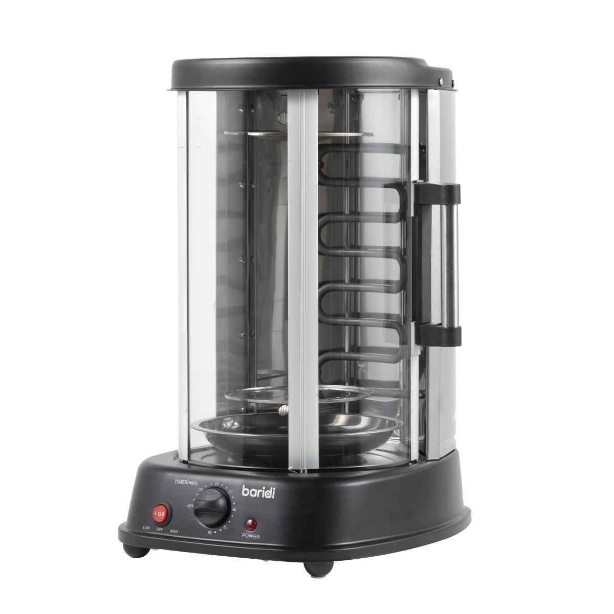 Baridi Vertical 360° Rotisserie Smokeless Grill 21L Capacity