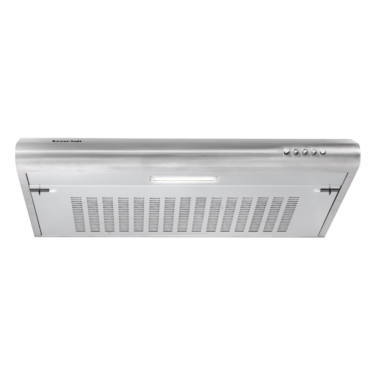 Baridi Visor Cooker Hood Extractor Fan 60cm - Stainless Steel