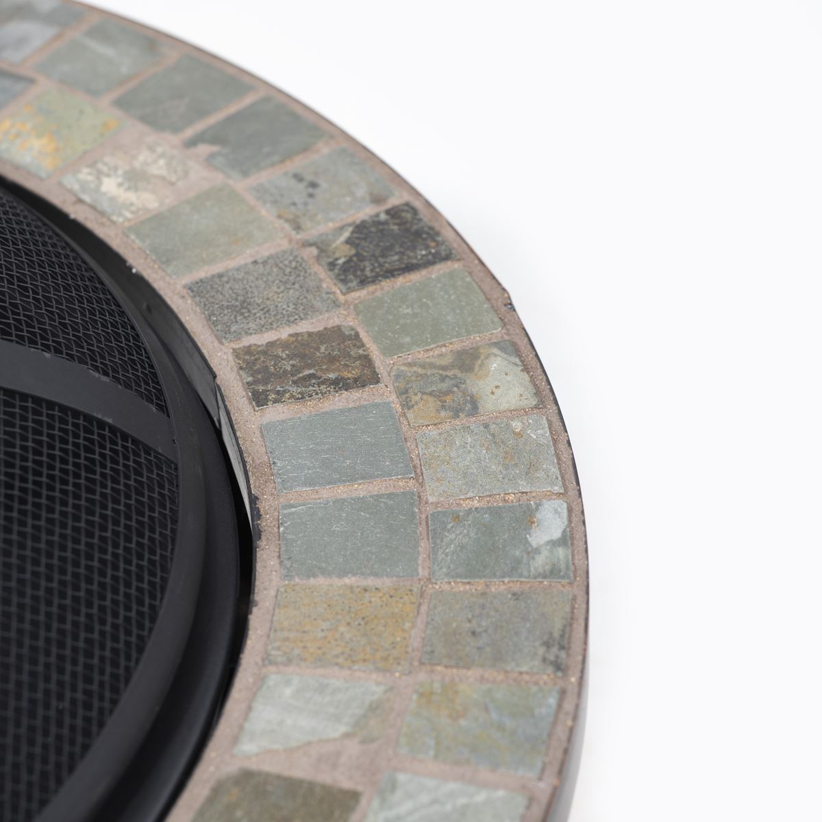 Dellonda 76cm Deluxe Traditional Style Fire Pit/Fireplace/Outdoor Heater - Slate