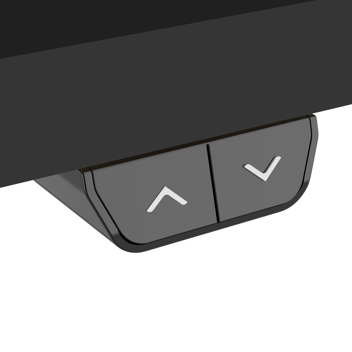 Dellonda Single Motor Ultra-Quiet Adjustable-Height Electric Sit/Stand Desk - Black Desktop