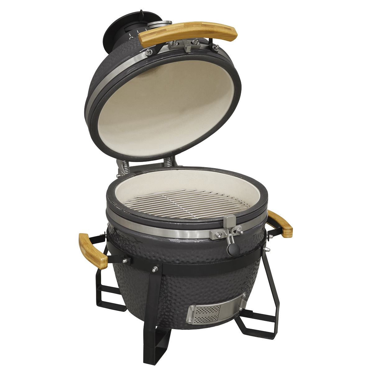 Dellonda Deluxe 16"(40cm) Ceramic Kamado Style BBQ