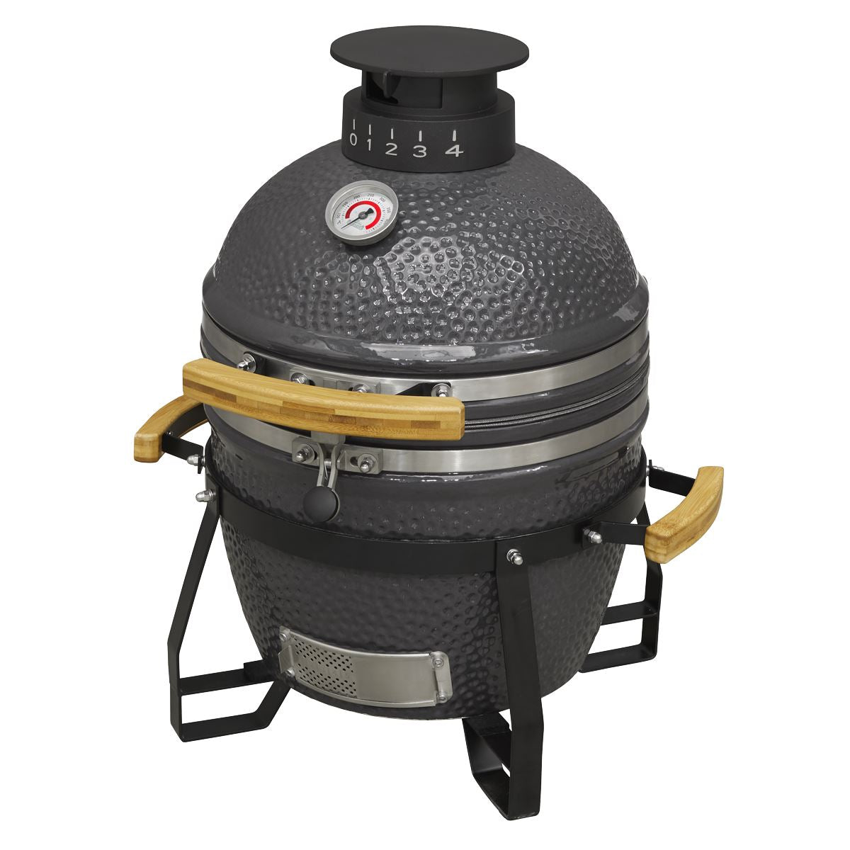 Dellonda Deluxe 16"(40cm) Ceramic Kamado Style BBQ