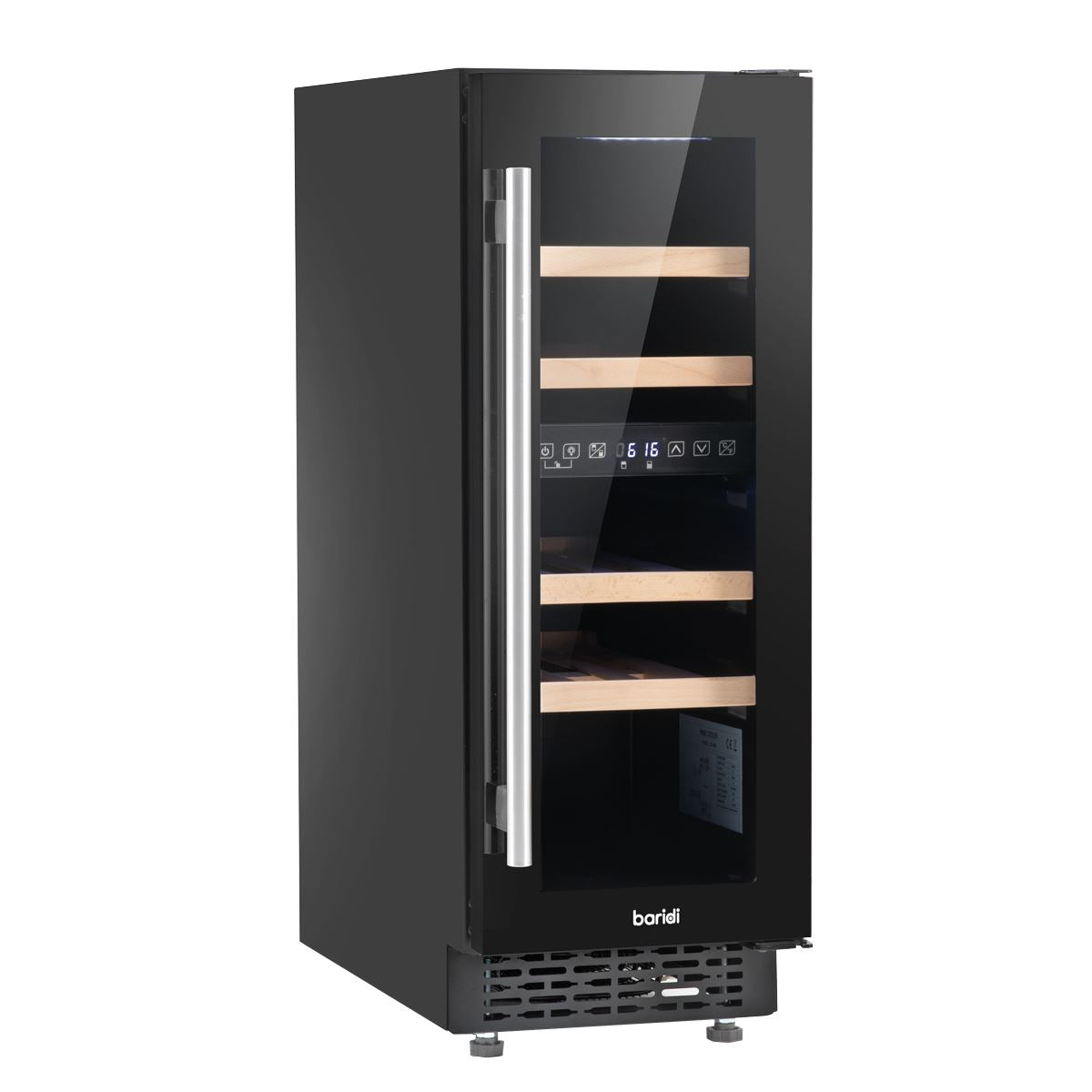 Baridi 17 Bottle Slim Wine Fridge & Cooler 30cm