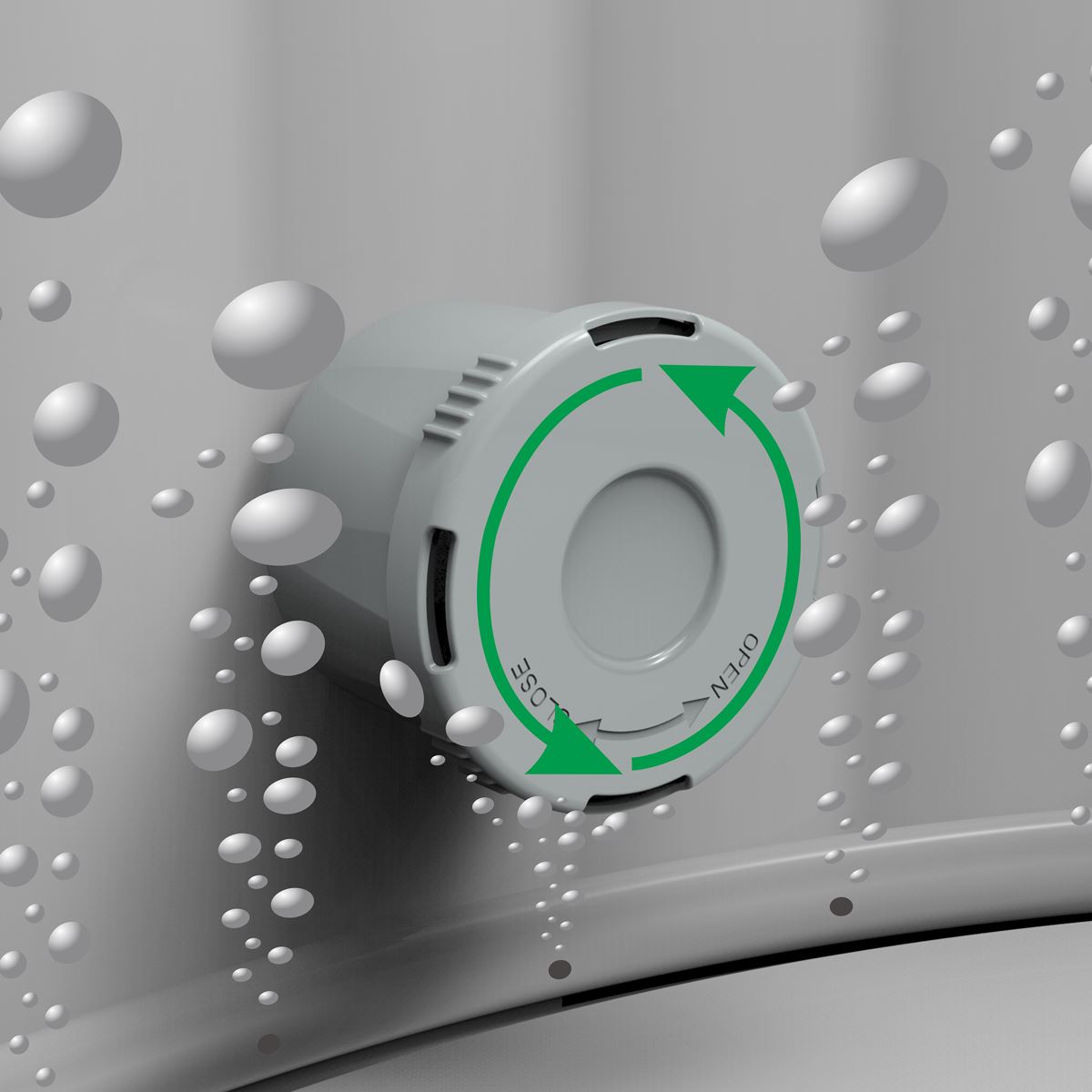 Dellonda 4-6 Person Inflatable Hot Tub/Spa with Smart Pump - Rattan Effect