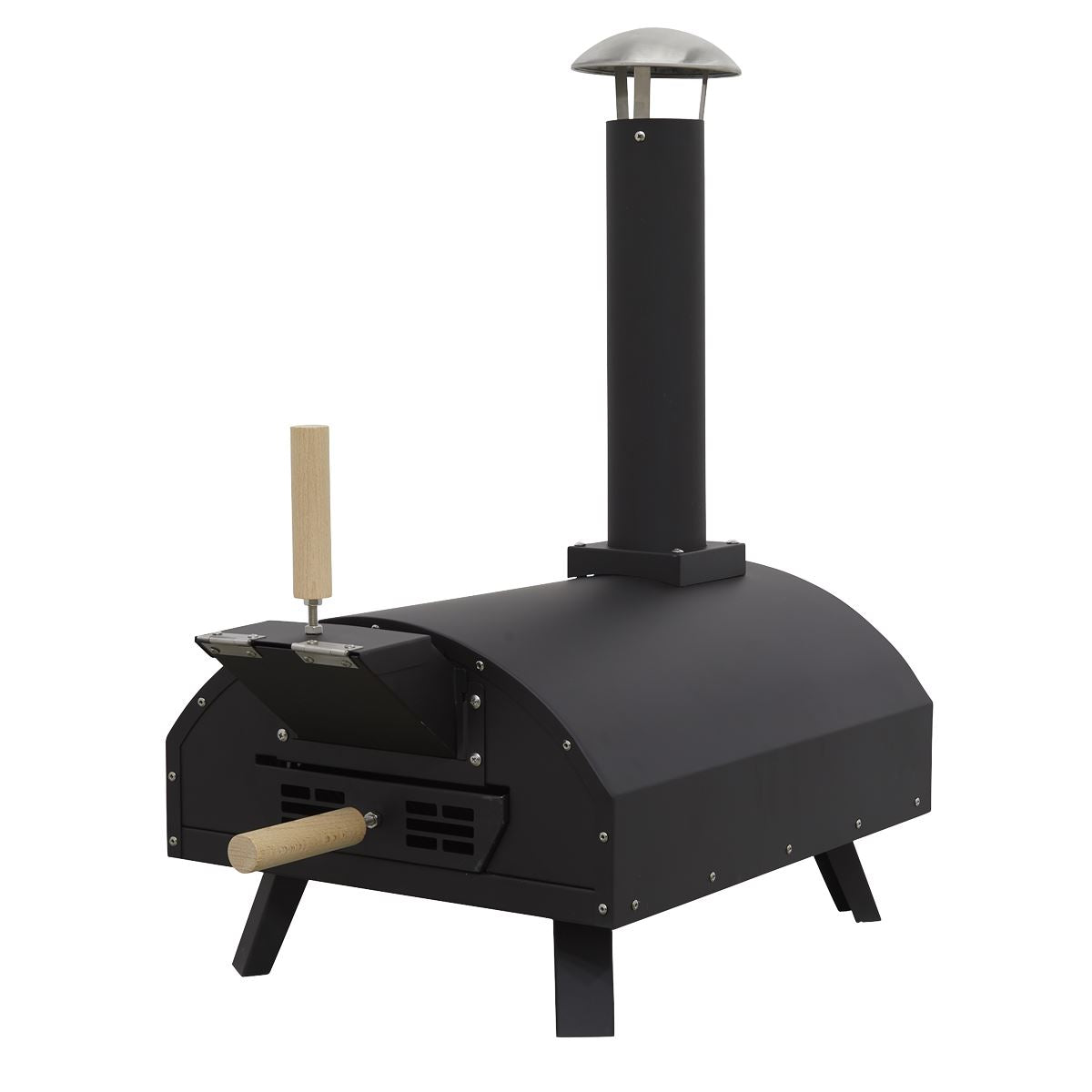 Dellonda Wood-Fired Pizza Oven 14" - Black