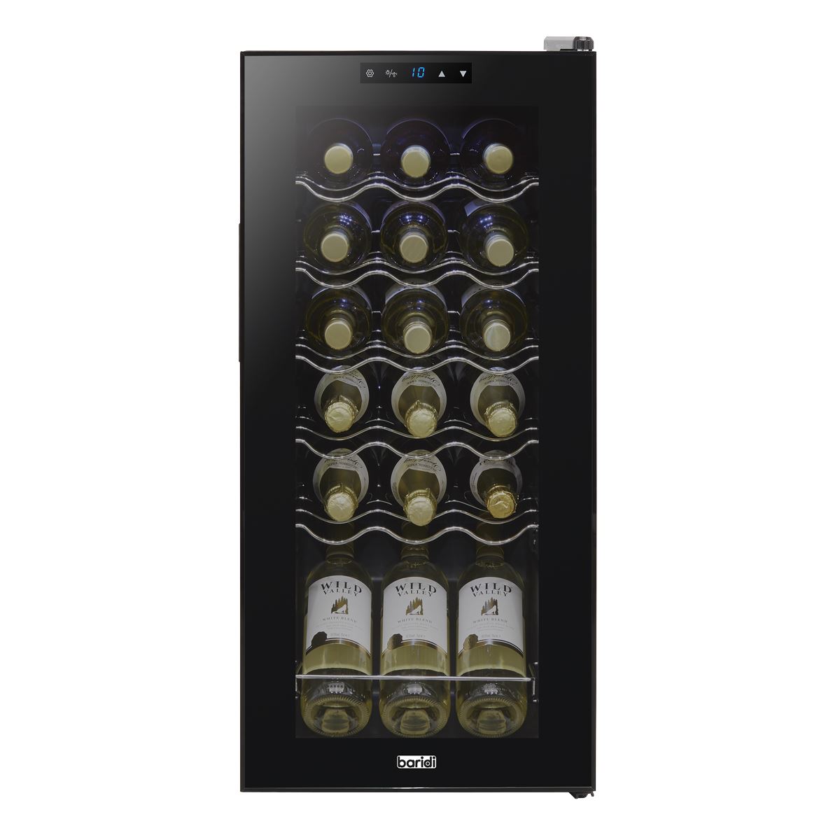 Baridi 18 Bottle Wine Fridge & Cooler - Black