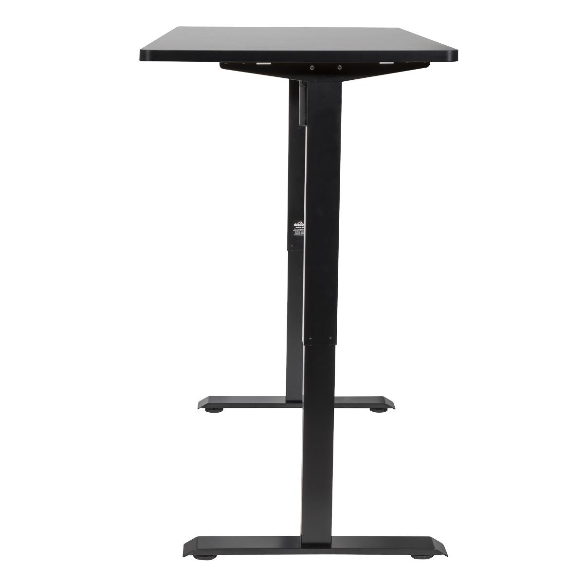 Dellonda Black Electric Height Adjustable Standing Desk with Memory, Quiet, 1400x700mm