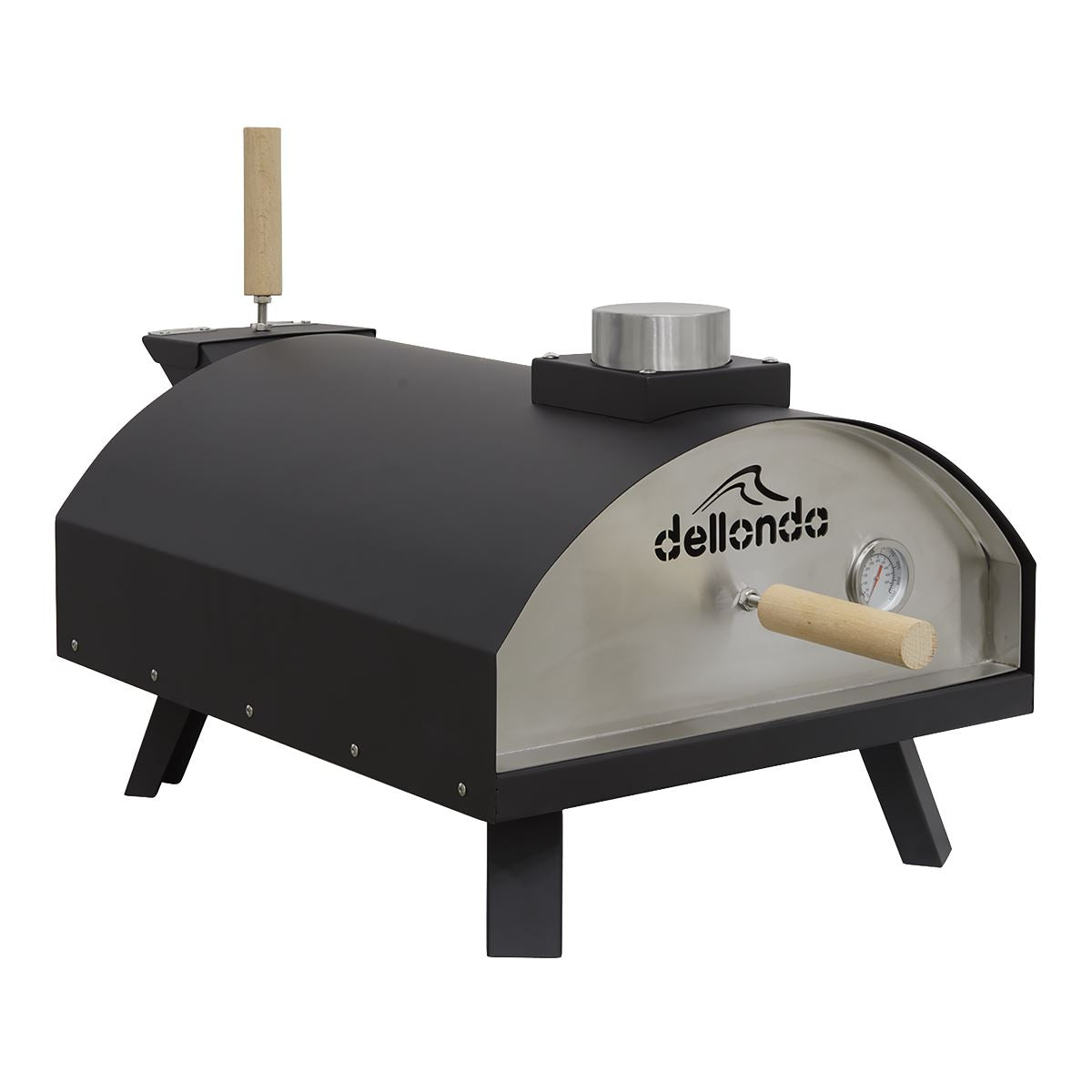 Dellonda Wood-Fired Pizza Oven 14" - Black