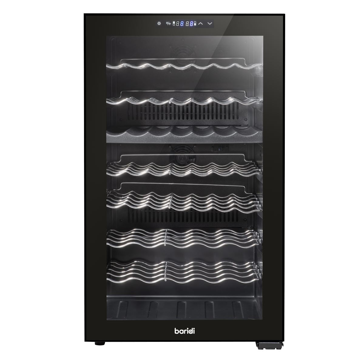 Baridi 52 Bottle Dual Zone Wine Fridge & Cooler