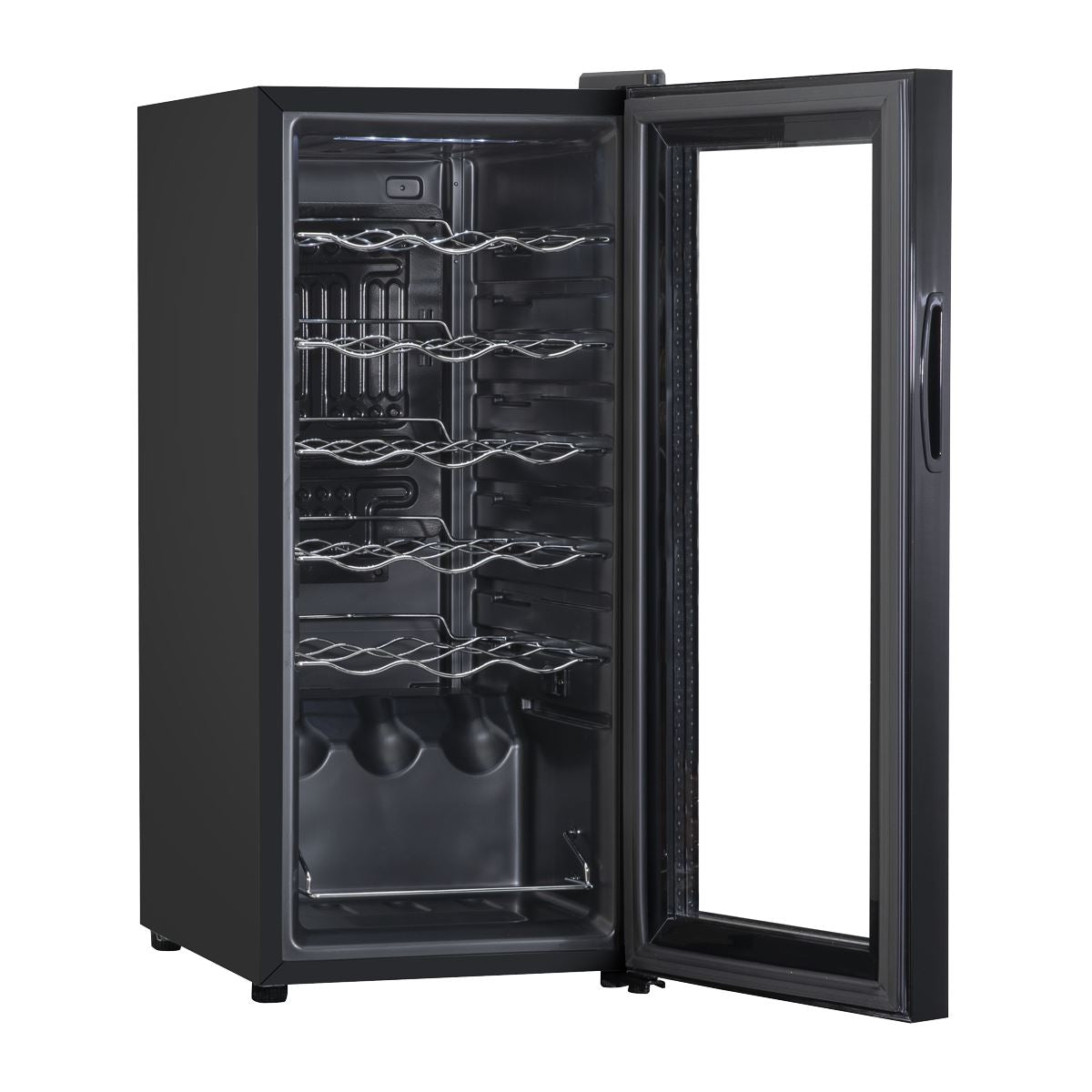 Baridi 18 Bottle Wine Fridge & Cooler - Black