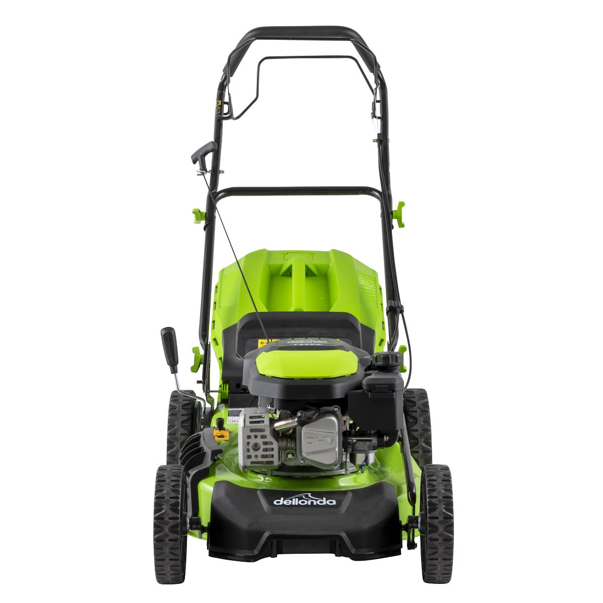 Dellonda Self-Propelled Petrol Lawnmower Grass Cutter with Height Adjustment & Grass Bag 144cc 18"/46cm 4-Stroke Engine