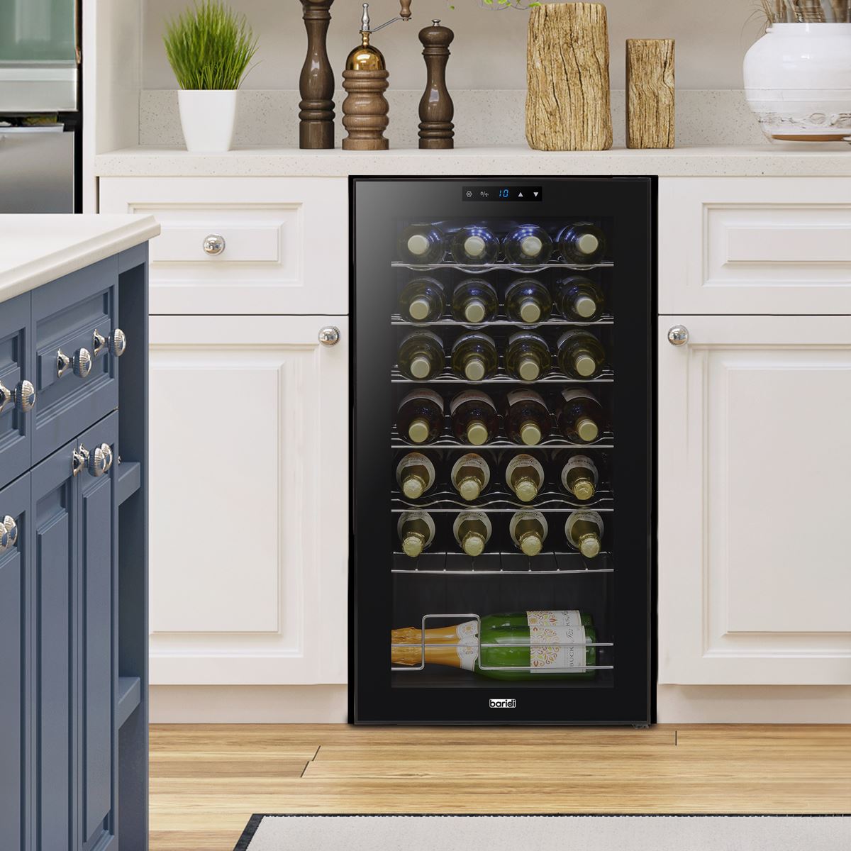 Baridi Tabletop Wine Fridge & Cooler 28 Bottle Capacity