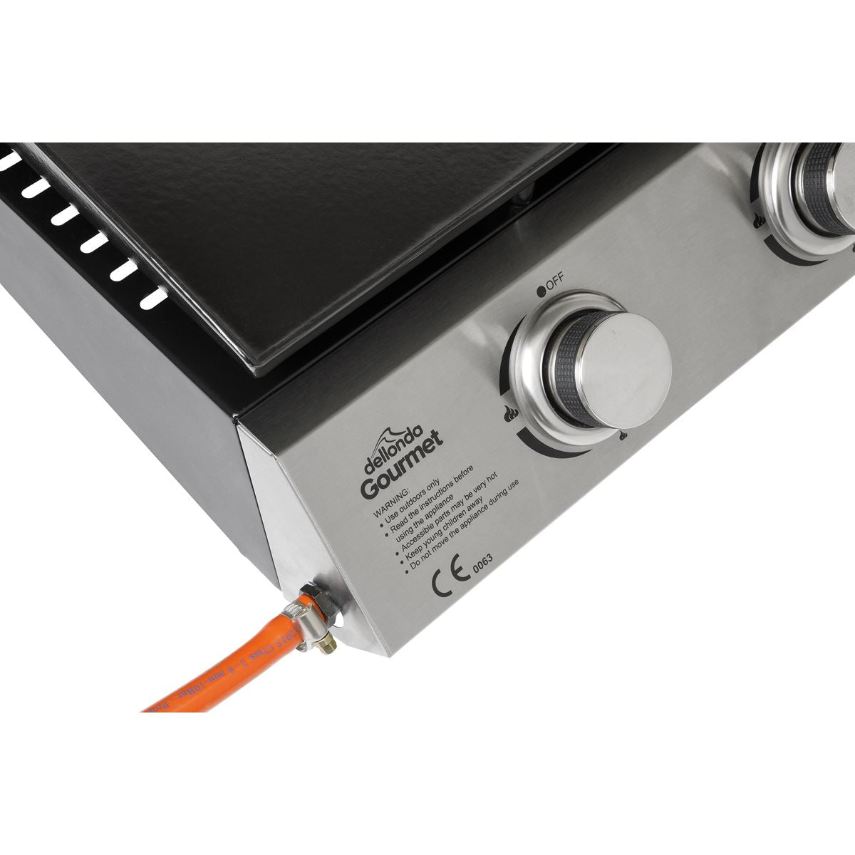 Dellonda 3 Burner Portable Gas Plancha