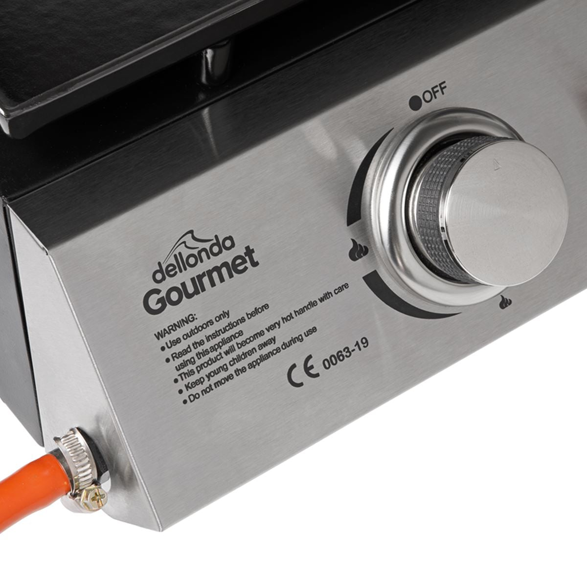 Dellonda 2 Burner Portable Gas Plancha