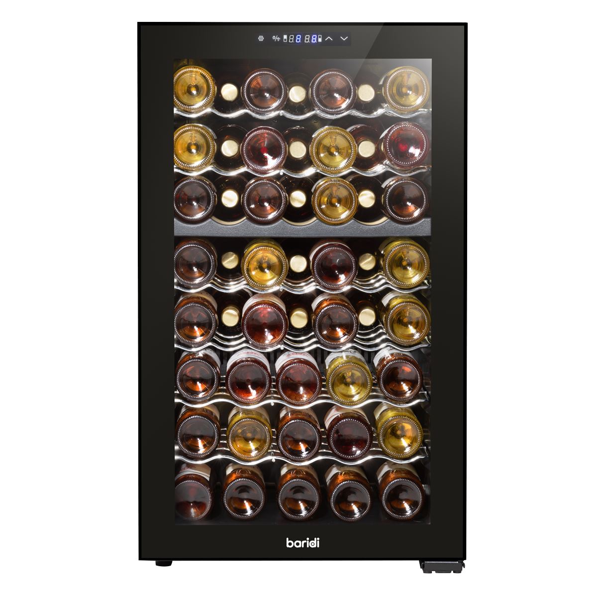 Baridi 52 Bottle Dual Zone Wine Fridge & Cooler