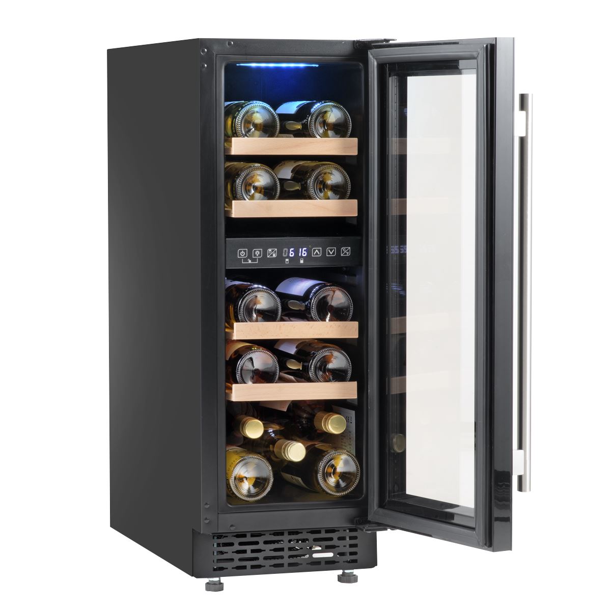 Baridi 17 Bottle Slim Wine Fridge & Cooler 30cm