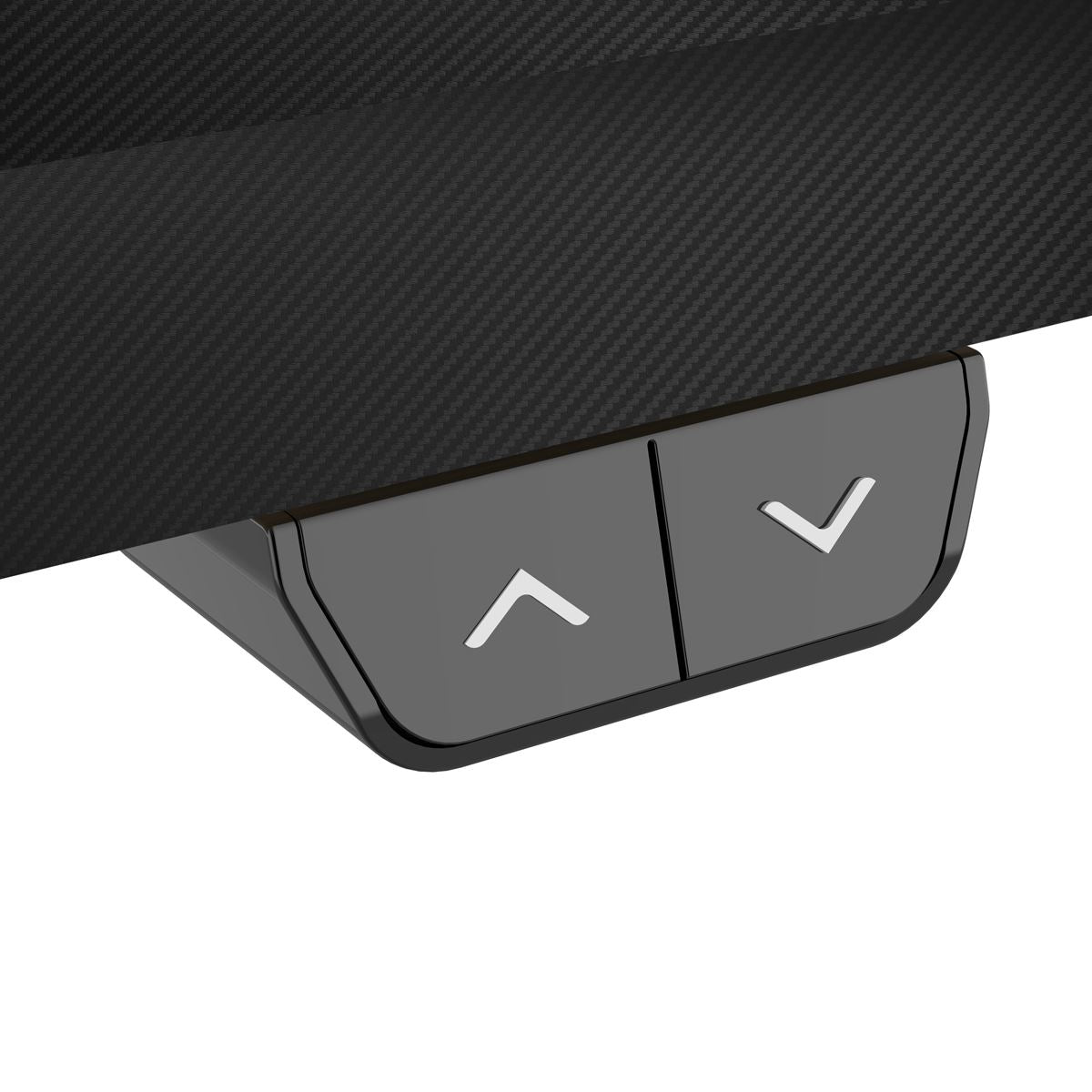 Dellonda Single Motor Ultra-Quiet Adjustable-Height Electric Sit/Stand Desk - Carbon Fibre Effect Desktop