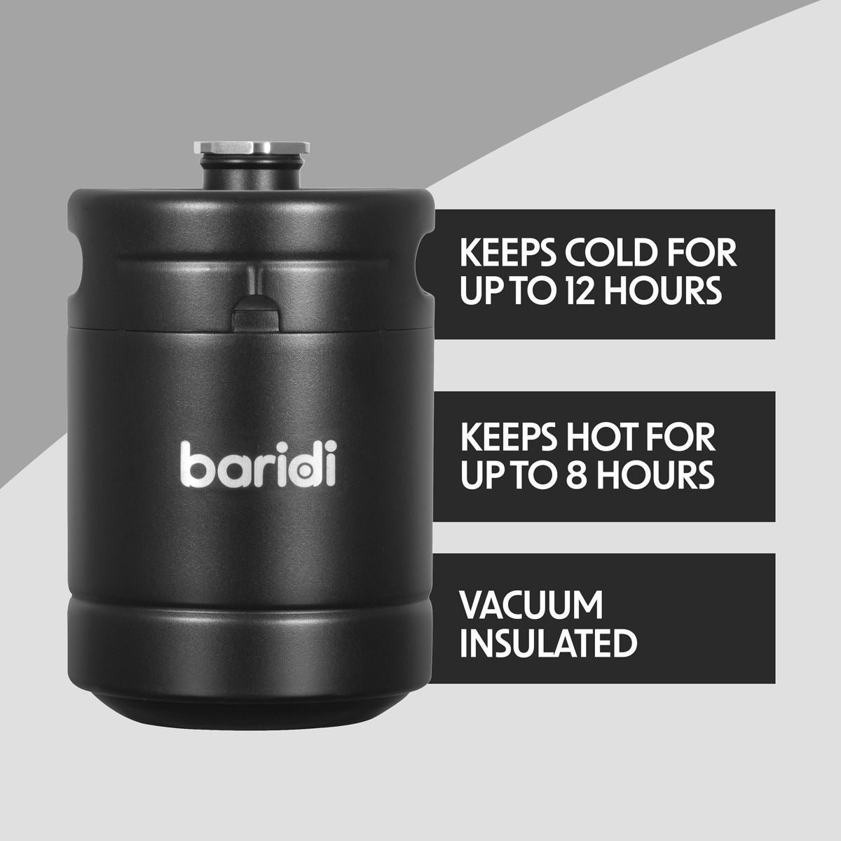 Baridi Beer Keg 2L Capacity