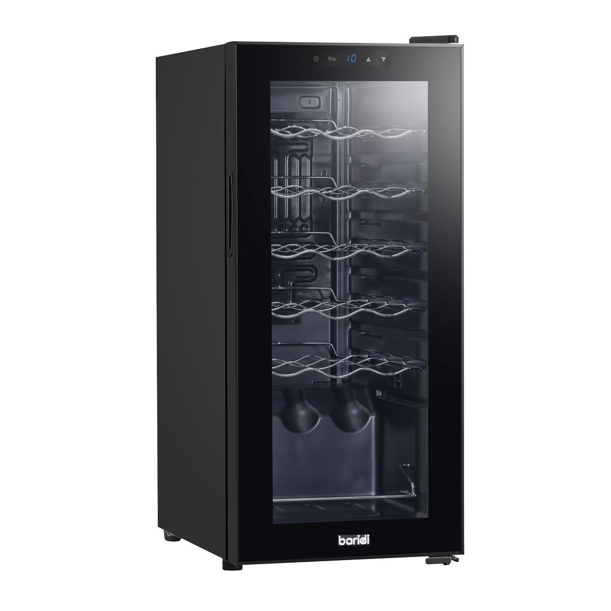 Baridi 18 Bottle Wine Fridge & Cooler - Black