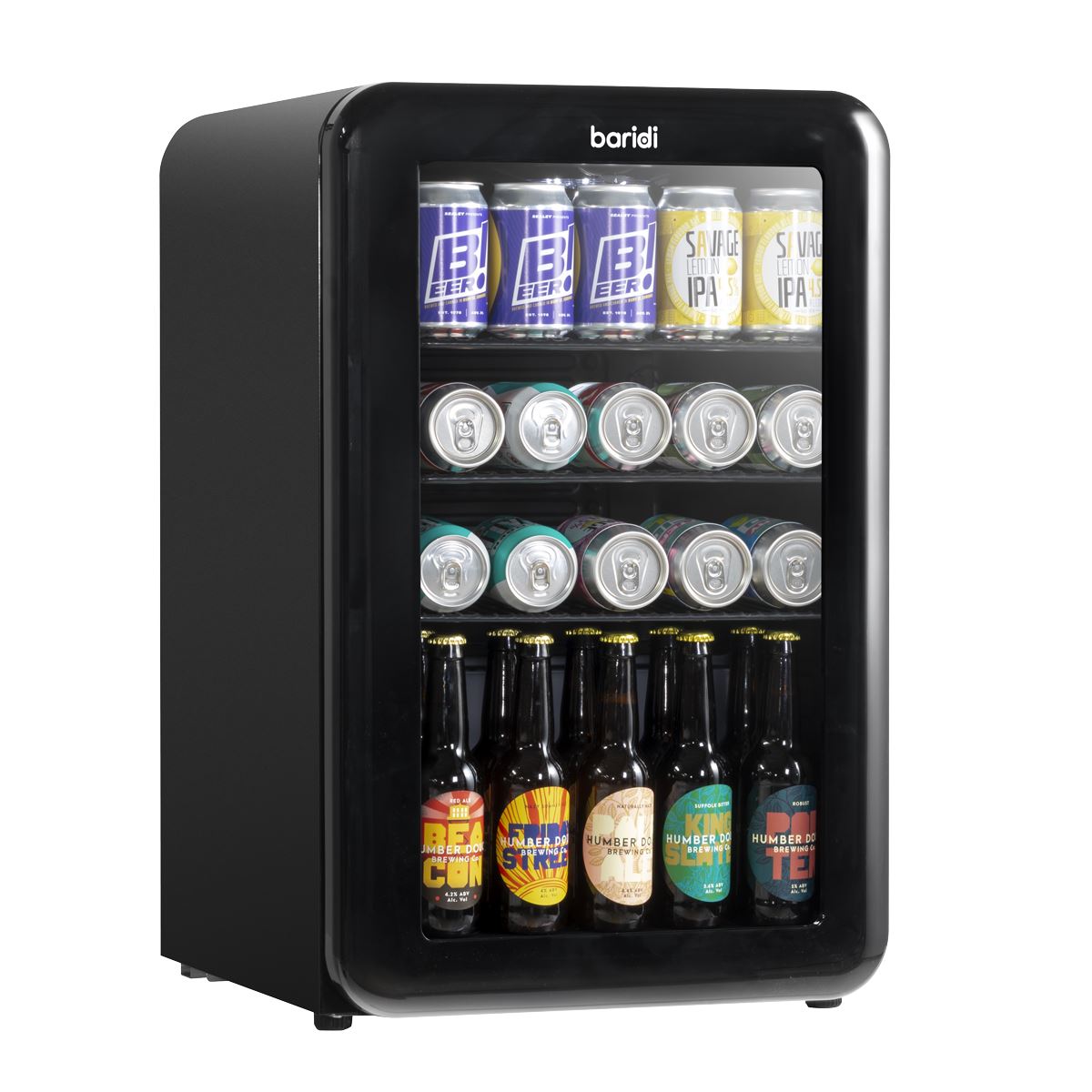 Baridi Retro Style Drinks/Beer & Wine Fridge 70L Capacity