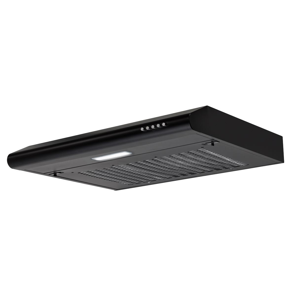 Baridi Visor Cooker Hood Extractor Fan 60cm - Black