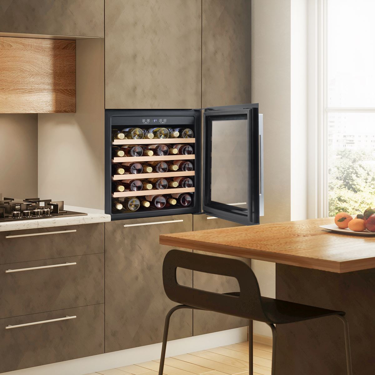 Baridi 36 Bottle Wine Fridge & Cooler 60cm