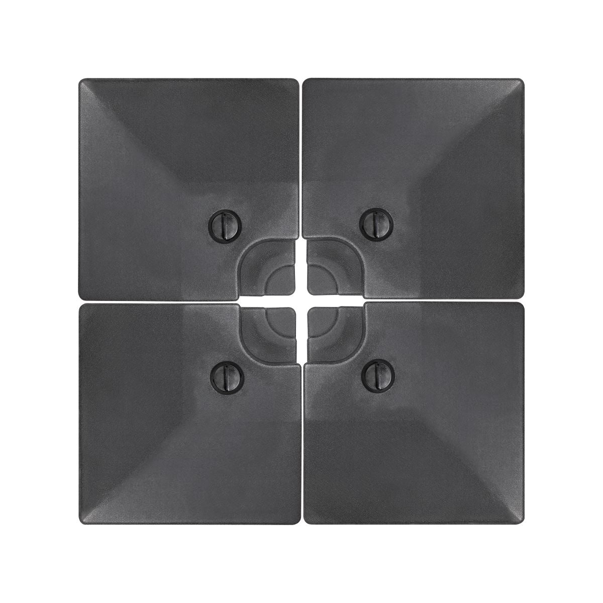 Dellonda Fillable Parasol Base, Water/Sand Fill 92L 4pc