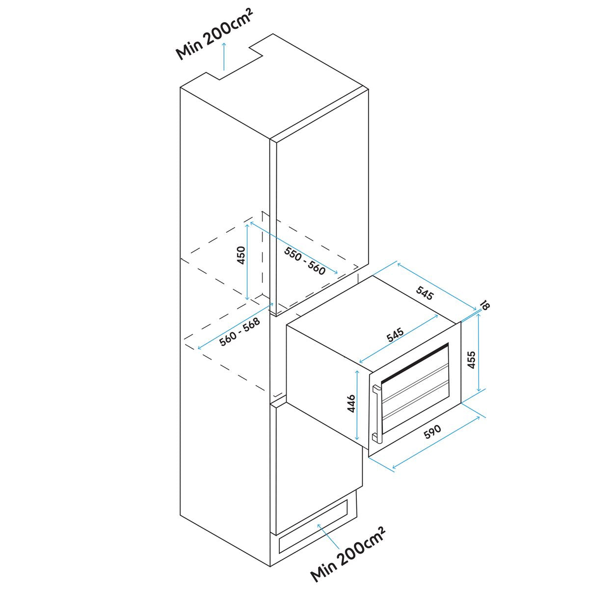 Baridi 28 Bottle Wine Fridge & Cooler 60cm