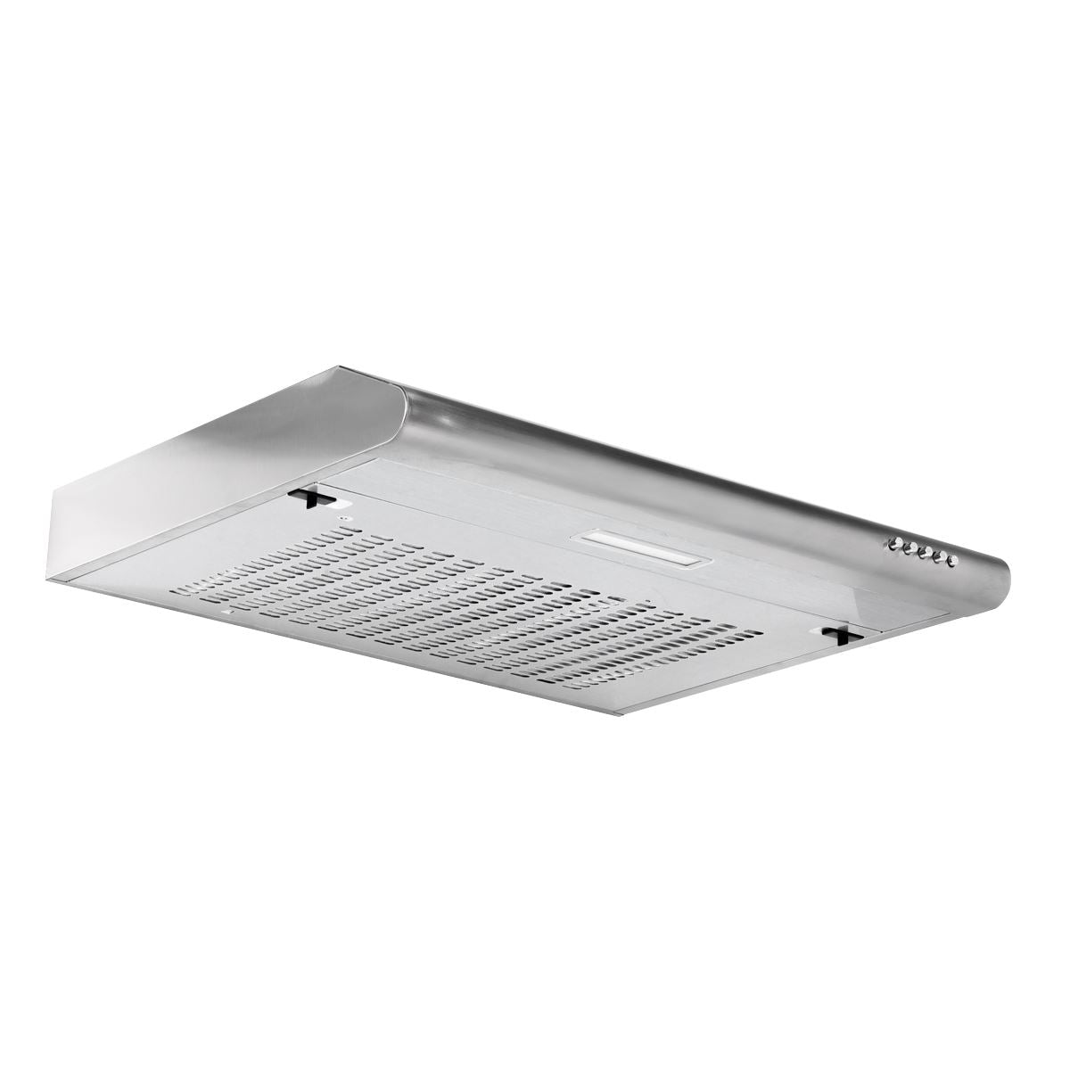 Baridi Visor Cooker Hood Extractor Fan 60cm - Stainless Steel