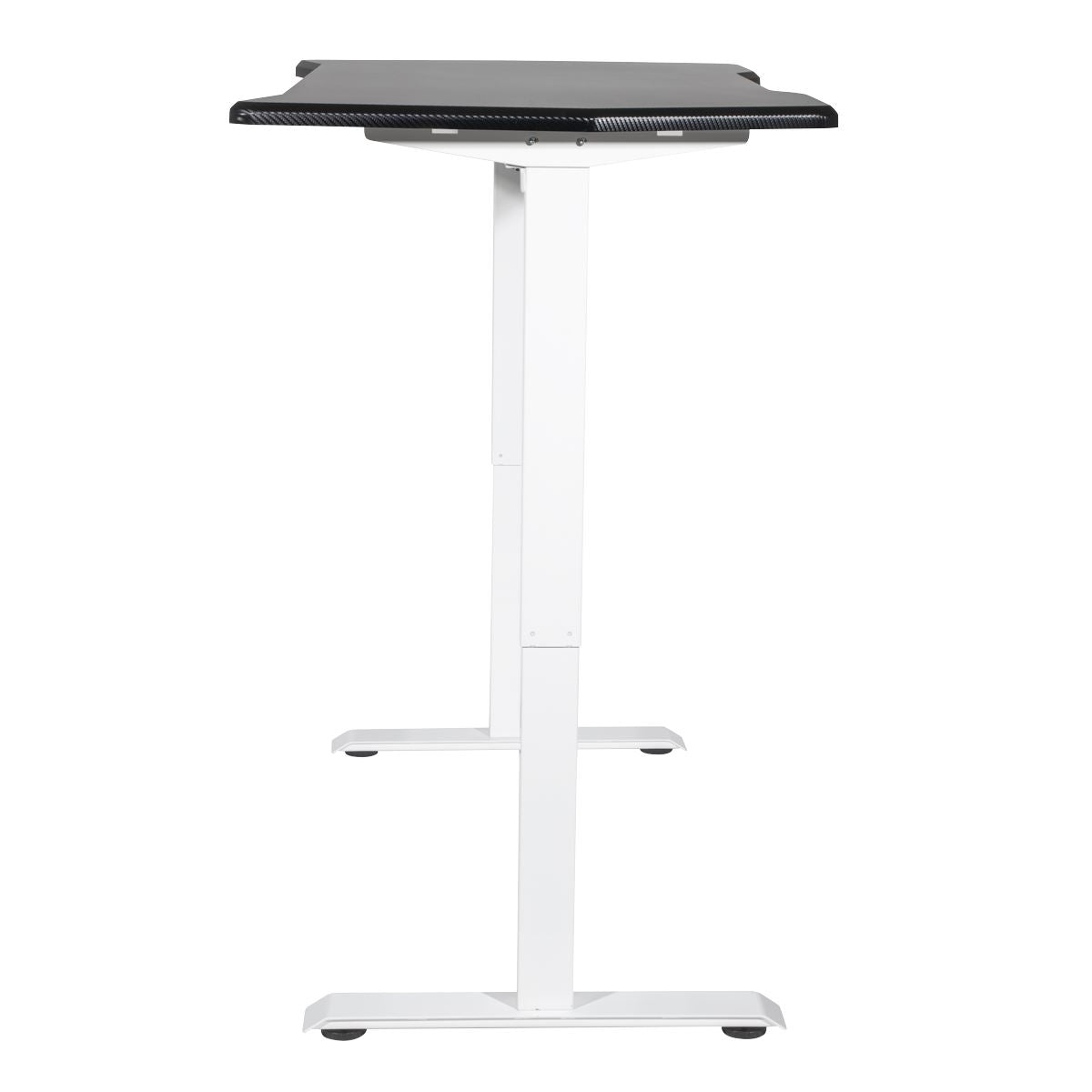 Dellonda Single Motor Ultra-Quiet Adjustable-Height Electric Sit/Stand Desk - Carbon Fibre Effect Desktop