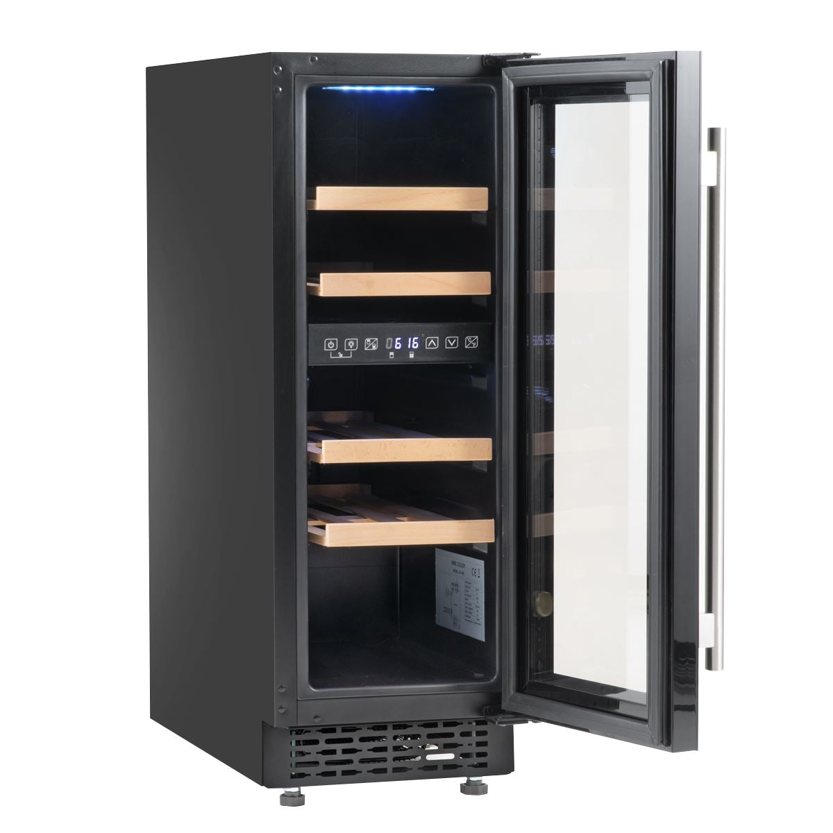Baridi 17 Bottle Slim Wine Fridge & Cooler 30cm