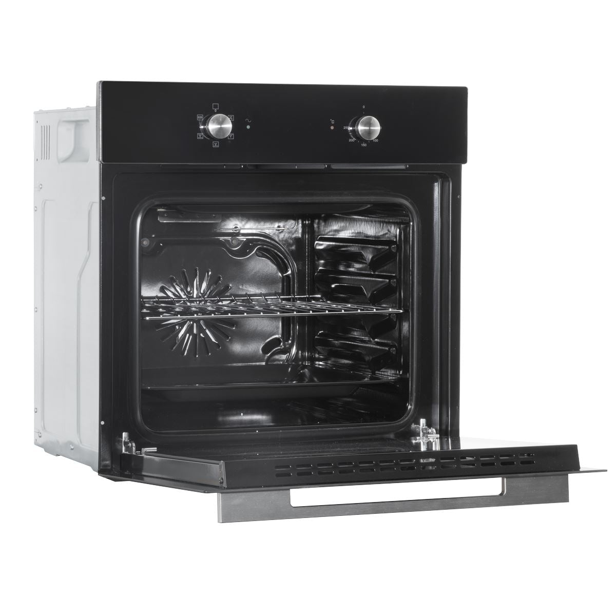 Baridi Integrated Fan-Assisted Electric Oven 60cm 55L Capacity - Black