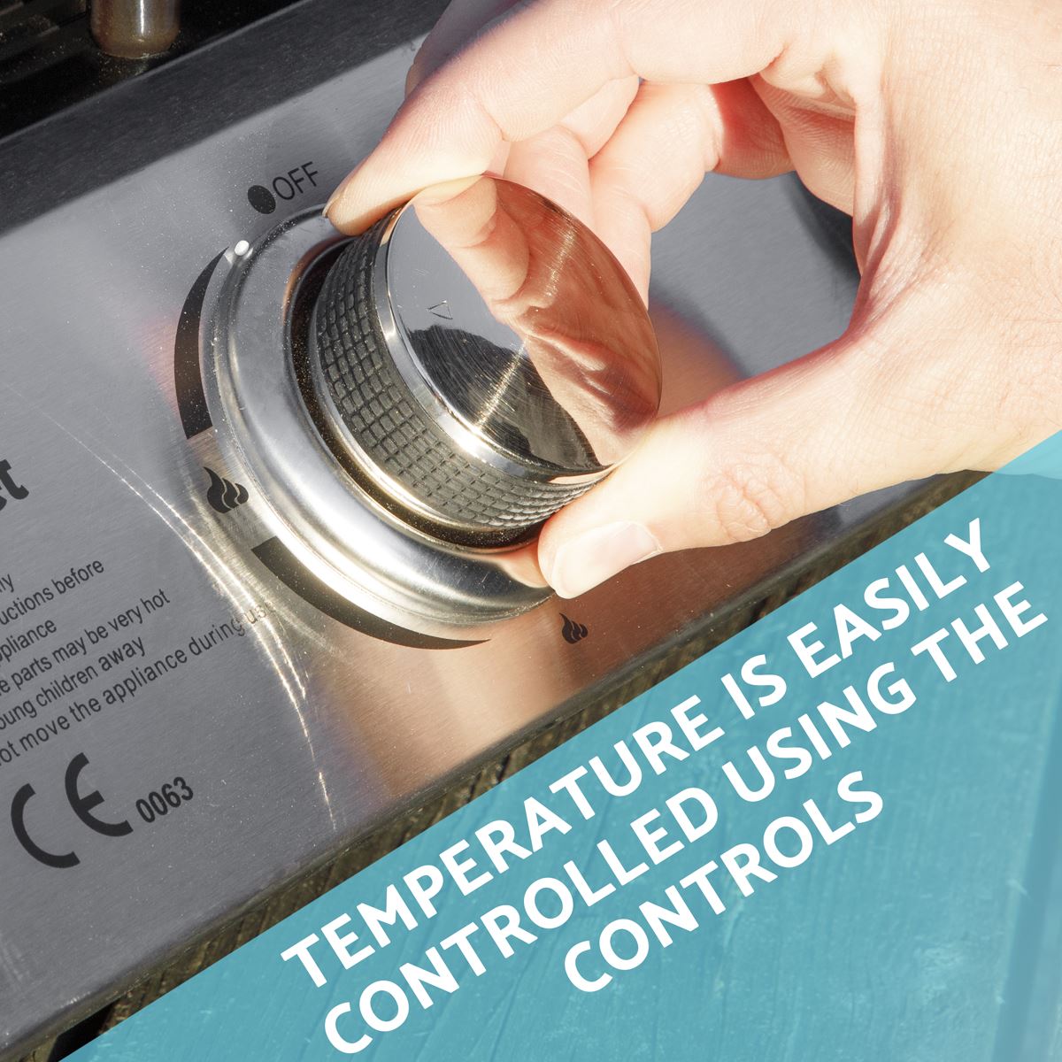 Dellonda 2 Burner Portable Gas Plancha