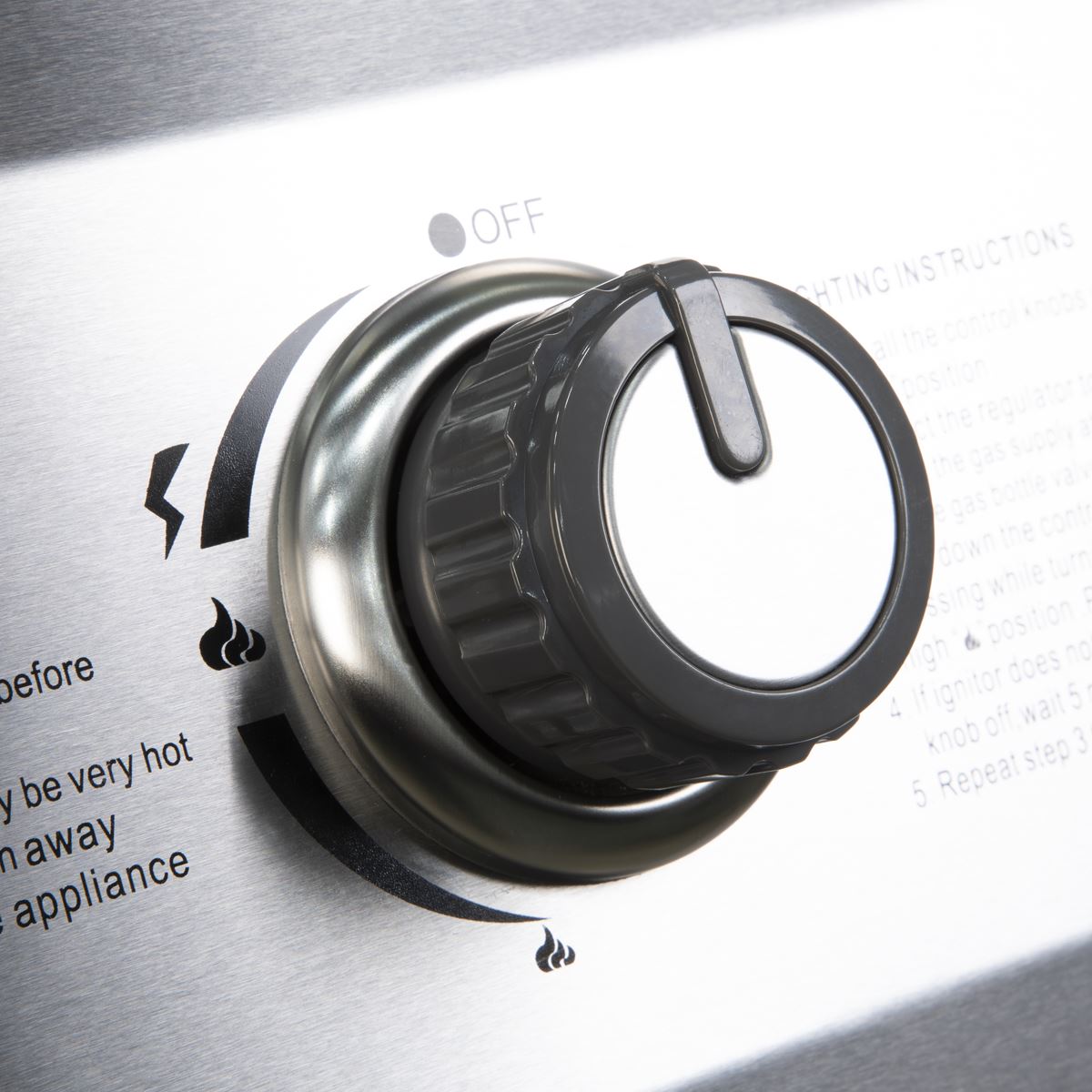 Dellonda 4+1 Burner Deluxe Gas BBQ Grill with Piezo Ignition & Thermometer - Stainless Steel