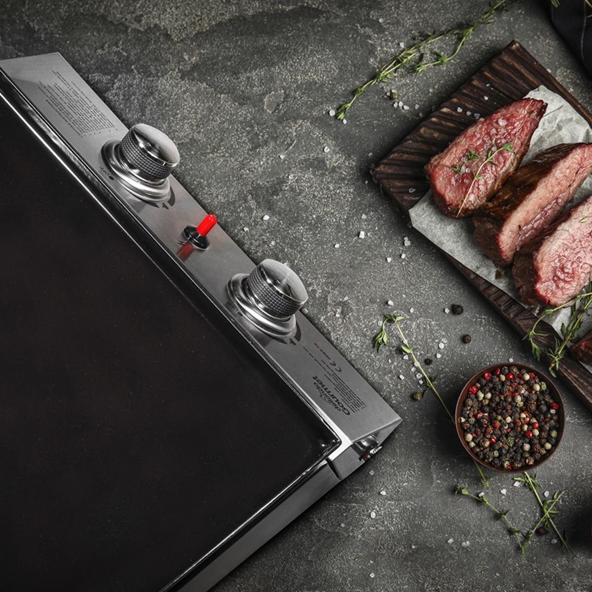 Dellonda 2 Burner Portable Gas Plancha