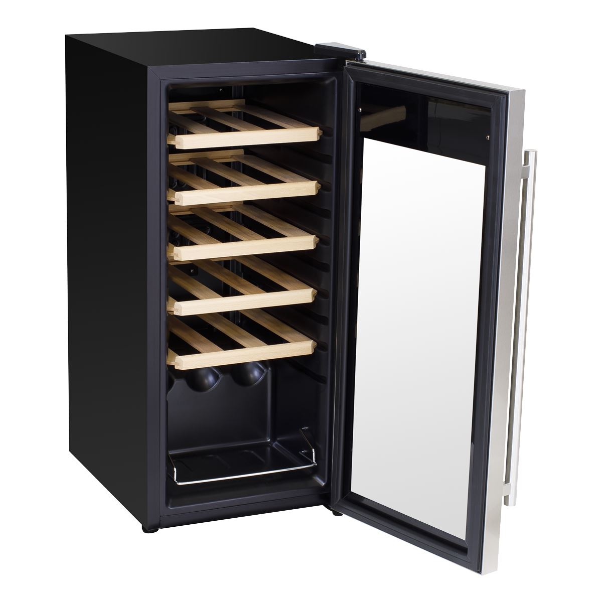 Baridi 18 Bottle Wine Fridge & Cooler - Stainless Steel