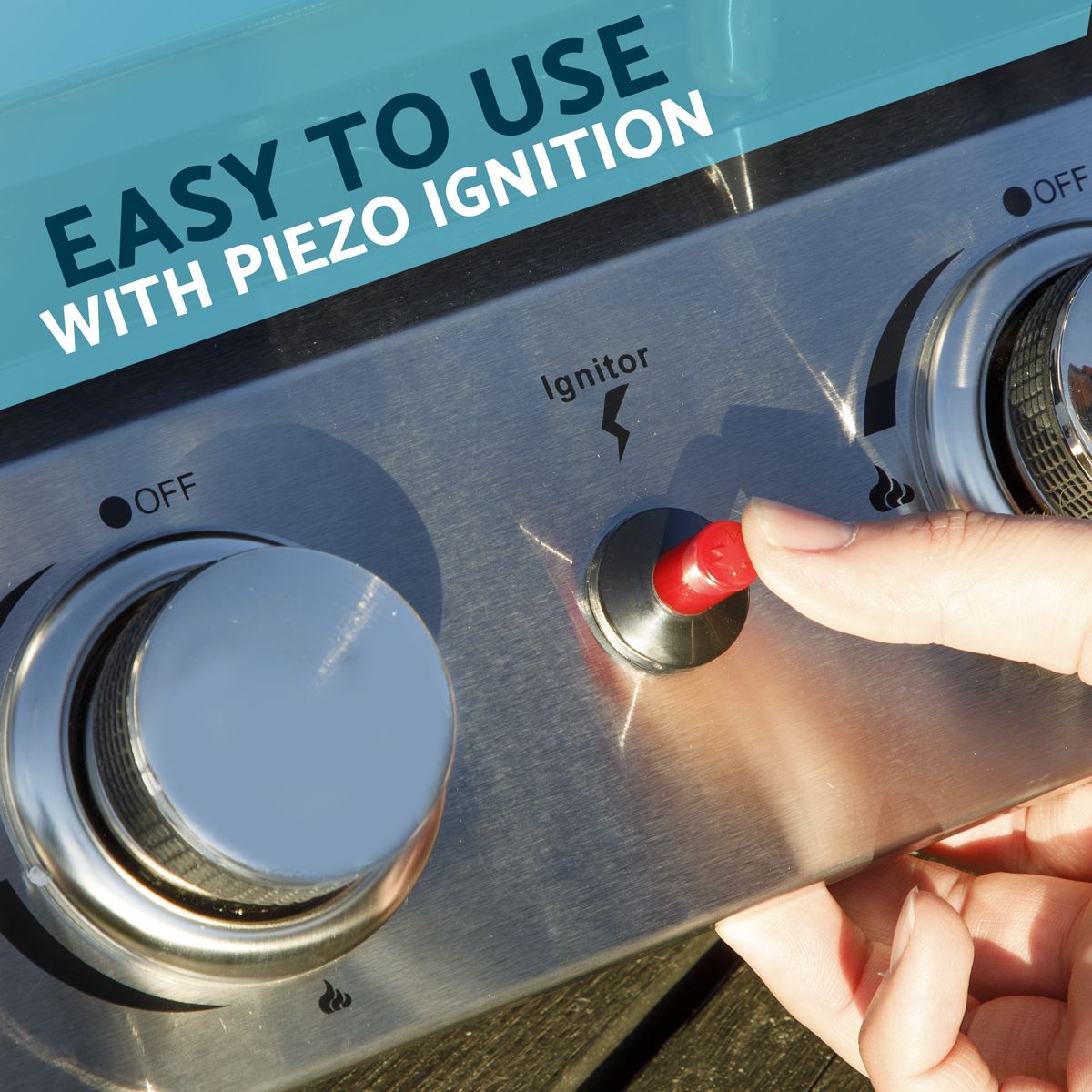 Dellonda 2 Burner Portable Gas Plancha